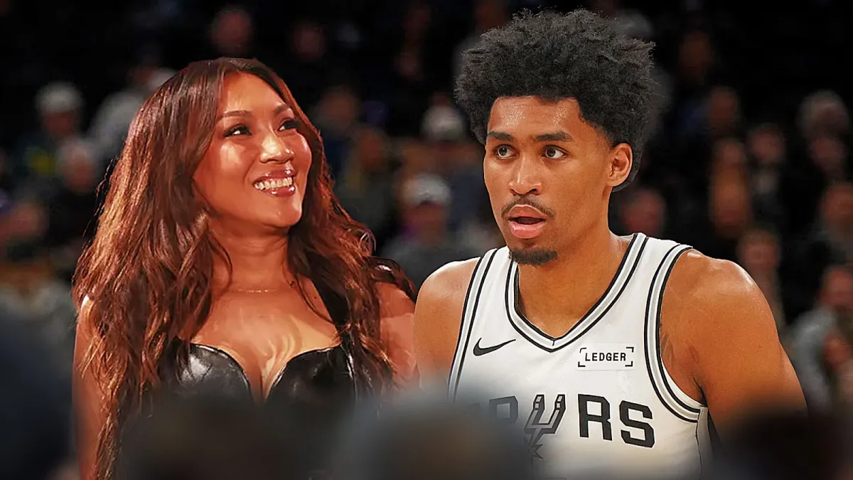 Dylan Harper’s mom Maria goes viral after emotional on-court moment celebrating NBA Finals trip