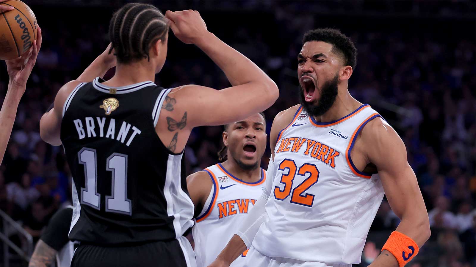 Injured WWE Star Bronson Reed Goes All-In on Knicks Closing Out Finals in Game 5