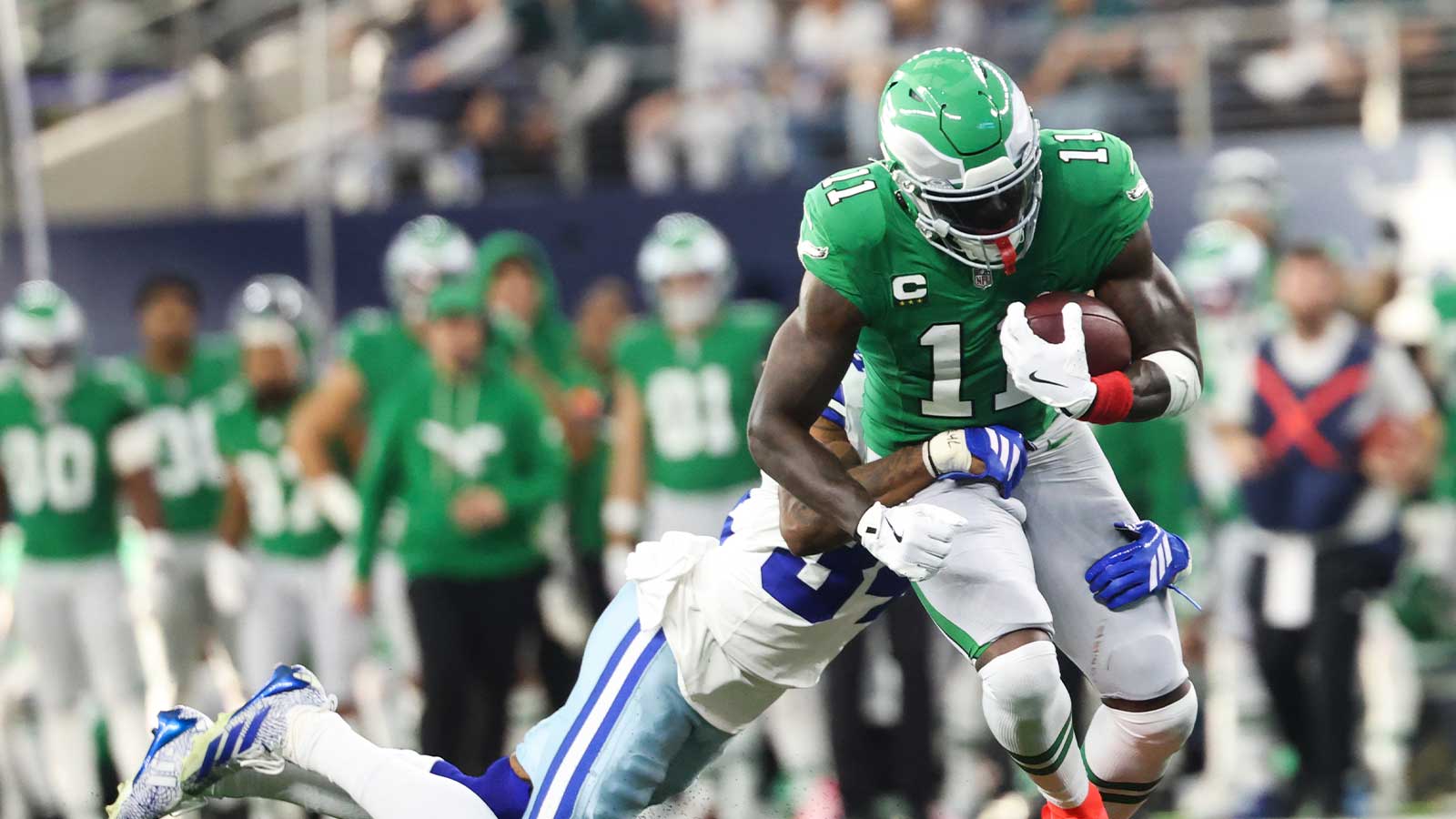 A.J. Brown Calls Patriots’ Receiving Corps ‘Stacked’ — and He’s Not Wrong