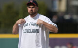 Rain Ruined Travis Kelce’s Guardians First Pitch — But Here’s When Fans Might Actually See Him