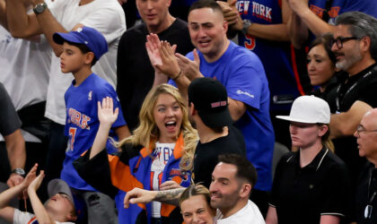 Scooter Braun Got the Knicks Win — and Sydney Sweeney Is Calling Him Her ‘Good Luck Charm’
