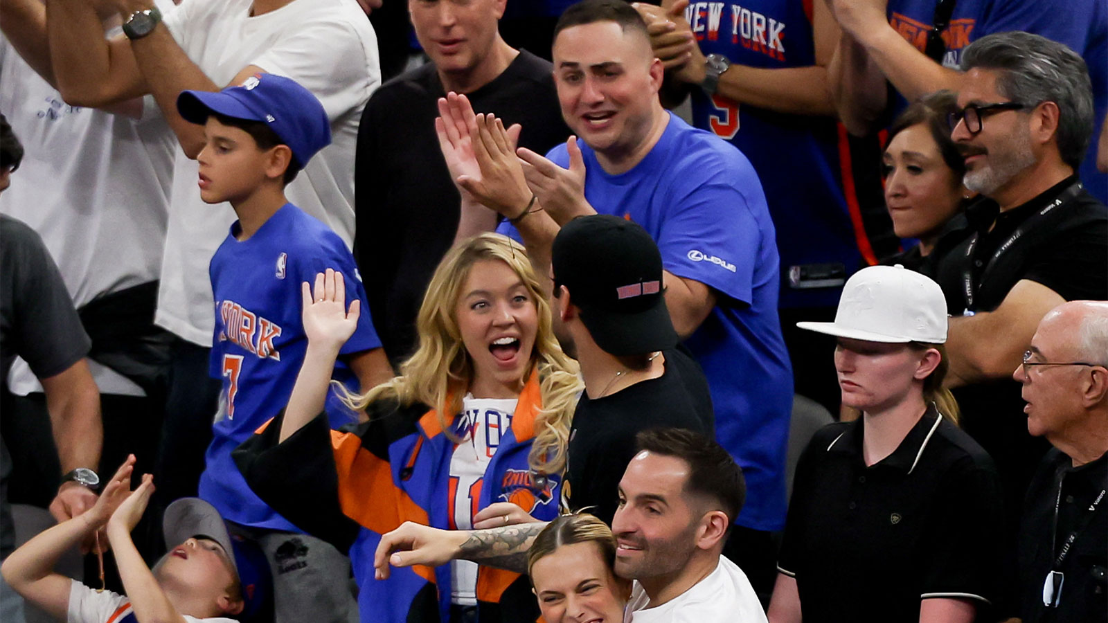Scooter Braun Got the Knicks Win — and Sydney Sweeney Is Calling Him Her ‘Good Luck Charm’