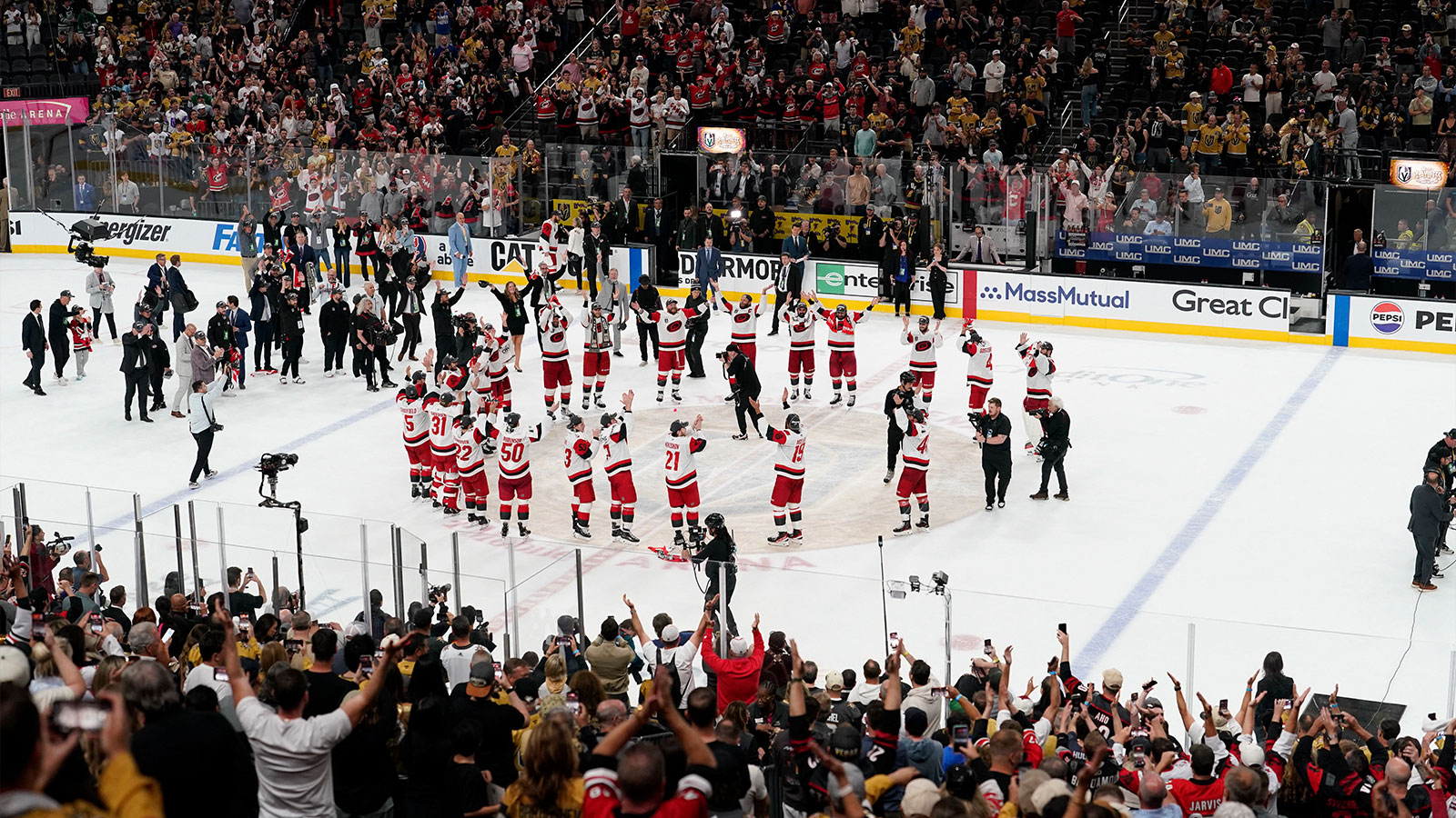 Carolina Brought Its Own Party to Vegas: Storm Surge Hits the Ice After Stanley Cup Clinch