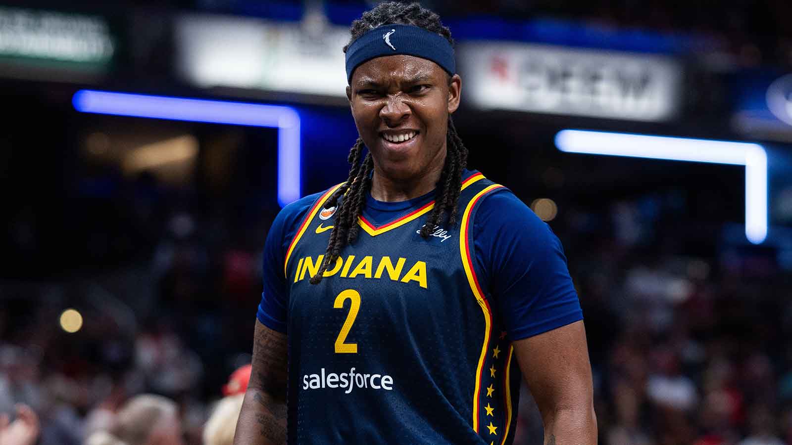 Fever’s Hines-Allen Bloodied in Paint Collision — Then Came Right Back