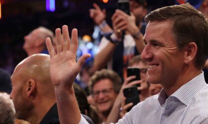 Eli Manning Fires Back at Jalen Brunson GOAT Debate With Perfect Two-Word Response