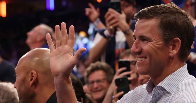 Eli Manning Fires Back at Jalen Brunson GOAT Debate With Perfect Two-Word Response