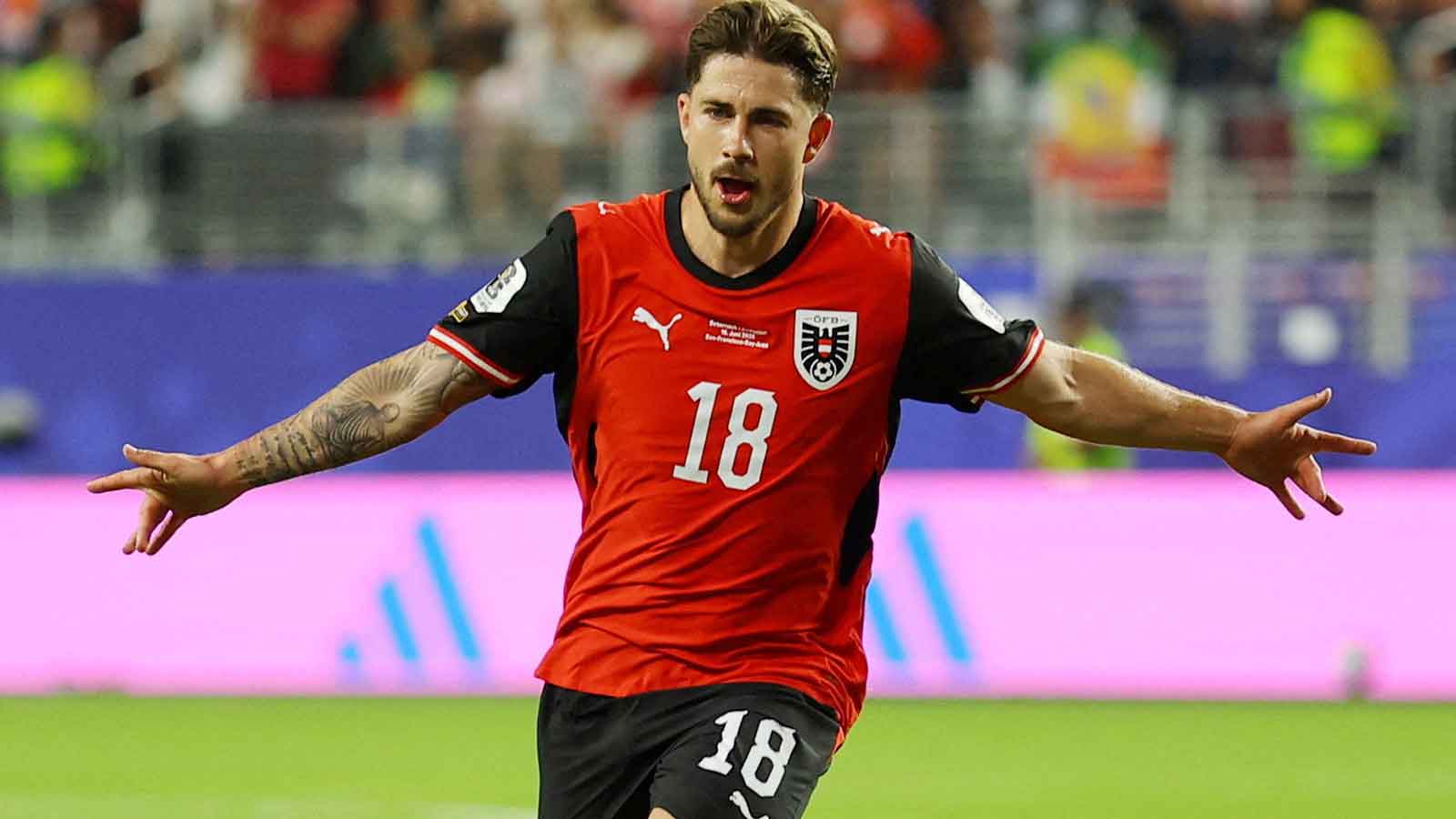 Austria’s Romano Schmid Announces Himself on World Cup Stage with a 21st-Minute Thunderbolt