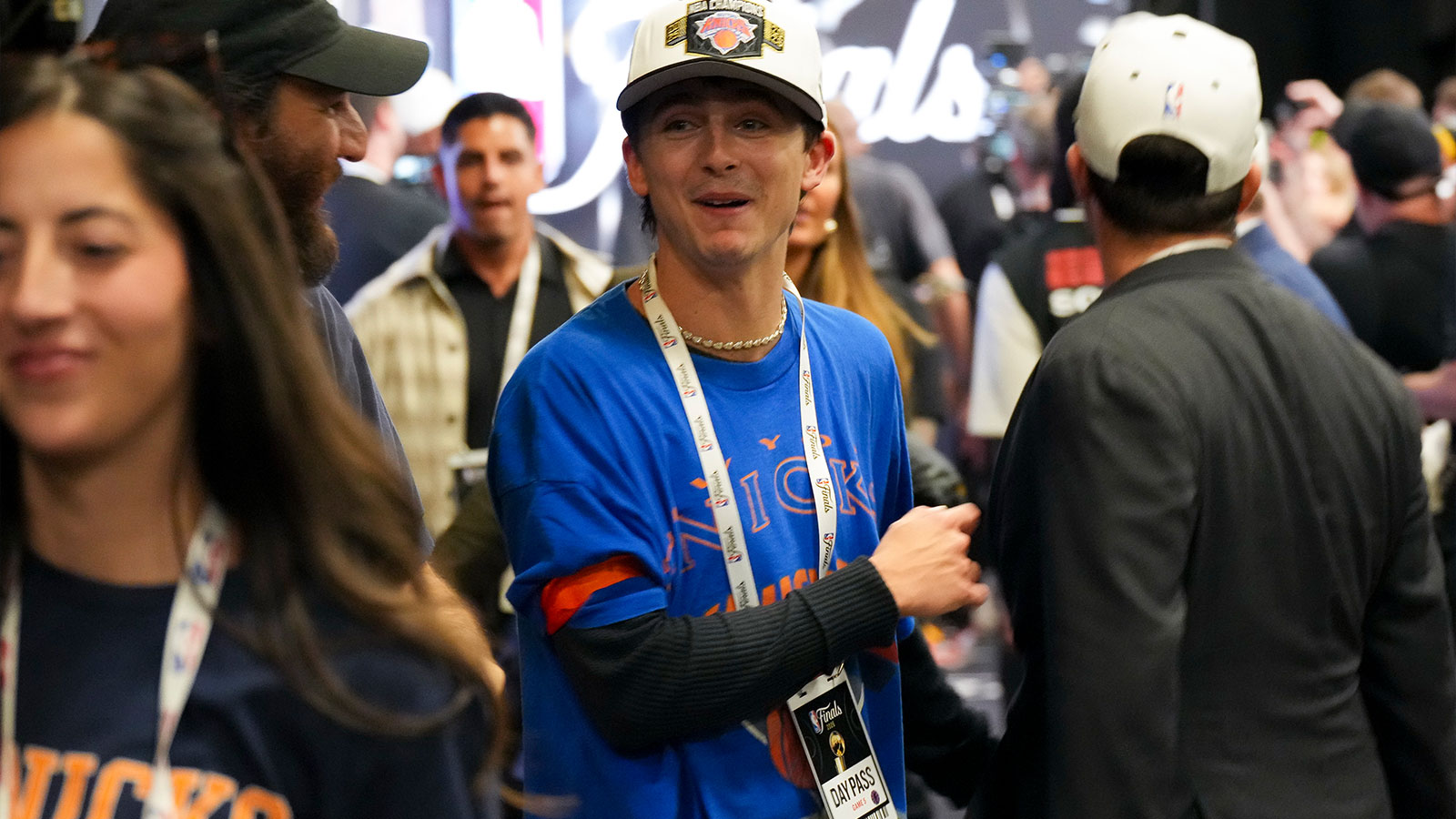 Timothée Chalamet and the Sopranos cast marched with Knicks fans in the championship parade. Here’s who showed up.