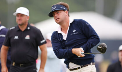 Keith Mitchell shot 41 on one nine and 29 on the other. That’s never happened at the U.S. Open.
