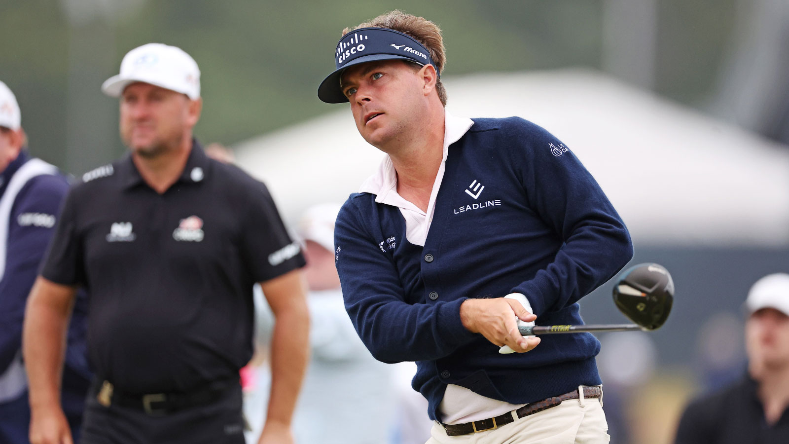Keith Mitchell shot 41 on one nine and 29 on the other. That’s never happened at the U.S. Open.