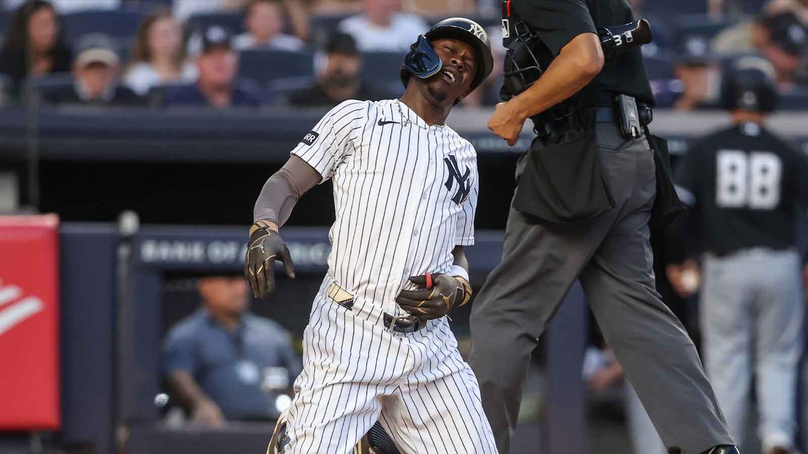 Jazz Chisholm Jr. Takes a Foul Ball to the Groin and Yankees Get a Vague Update