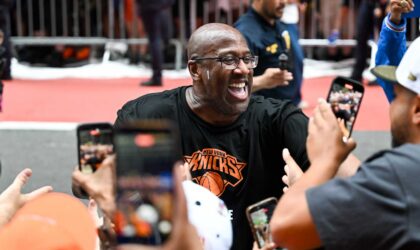 Mike Brown’s Championship Parade Shirt Made a Crude Nod to James Dolan’s NSFW Request
