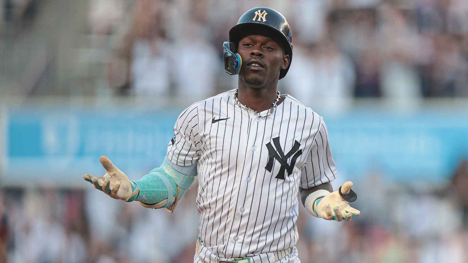One Brutal Foul Tip Later, Jazz Chisholm Jr. Avoided Disaster and Made It Back in the Yankees Lineup