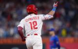 Kyle Schwarber Was Willing to Get Himself Thrown Out Just to Help Bryce Harper Hit for the Cycle