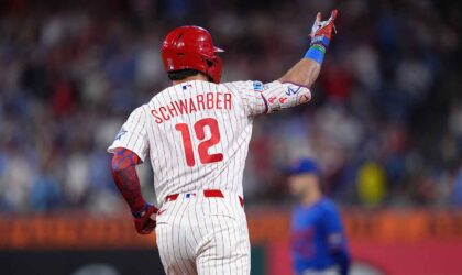 Kyle Schwarber Was Willing to Get Himself Thrown Out Just to Help Bryce Harper Hit for the Cycle
