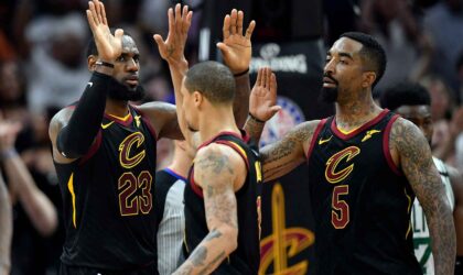 LeBron James and J.R. Smith Broke Out the Same Dance Moves From 2016 at the Cavs Reunion
