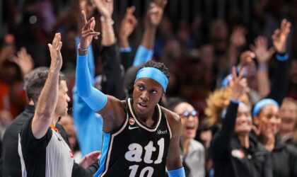 Rhyne Howard Says It’s ‘Hard to Lose’ When Five Starters Score in Double Figures