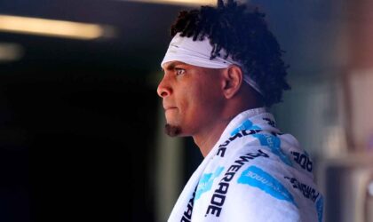 Cubs Pitcher Edward Cabrera Carted Off After Collapsing on First Base