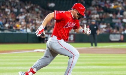 Mike Trout took live batting practice. But the Angels still won’t tell you when he’s back.