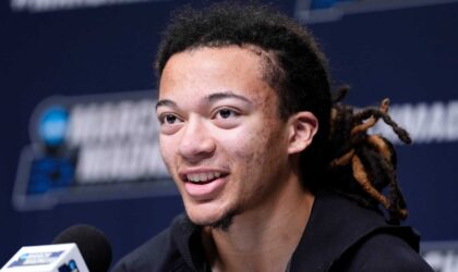 Hawks Rookie Kingston Flemings Has Two All-Star Blueprints in Mind for His Game