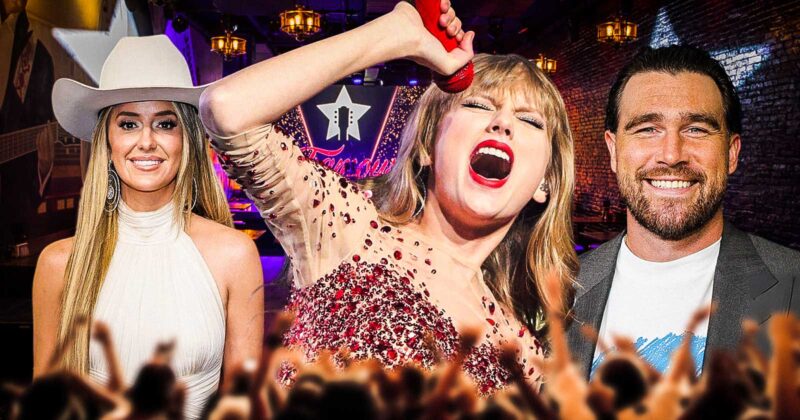 Taylor Swift Flashed Her Engagement Ring Mid-Song at Travis Kelce’s Tight End University and the Crowd Lost It