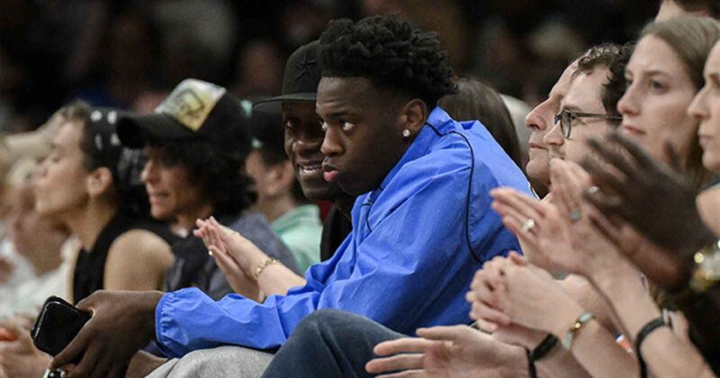 AJ Dybantsa Already Looks Like the Face of DC Sports. He’s Sitting Courtside to Prove It.