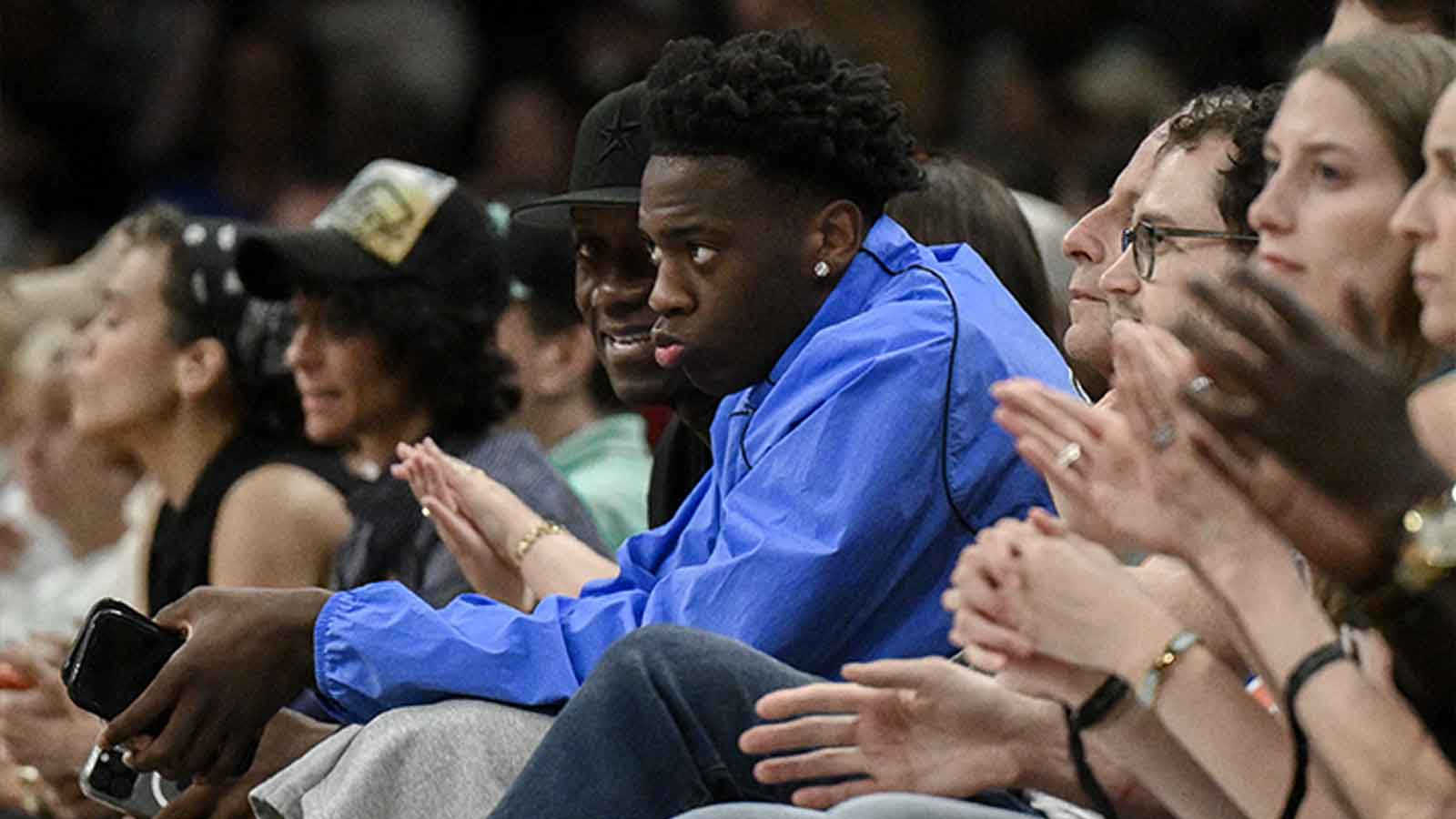 AJ Dybantsa Already Looks Like the Face of DC Sports. He’s Sitting Courtside to Prove It.
