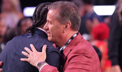 John Calipari Roasts Darius Acuff Jr. at the NBA Draft for Not Running That Fast for Him