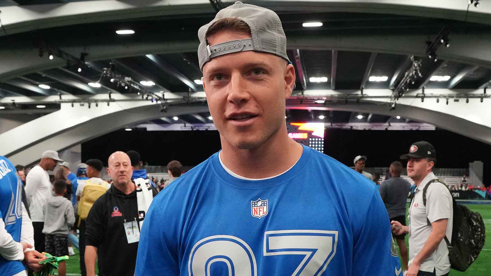 Christian McCaffrey’s Latest Workout Photos Have 49ers Fans Ready to Run Through a Wall