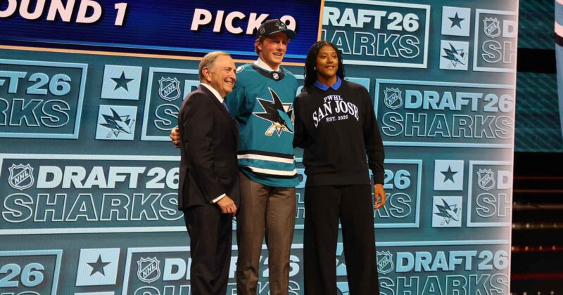 Verhoeff at No. 9? The Sharks just pulled off a draft night heist.