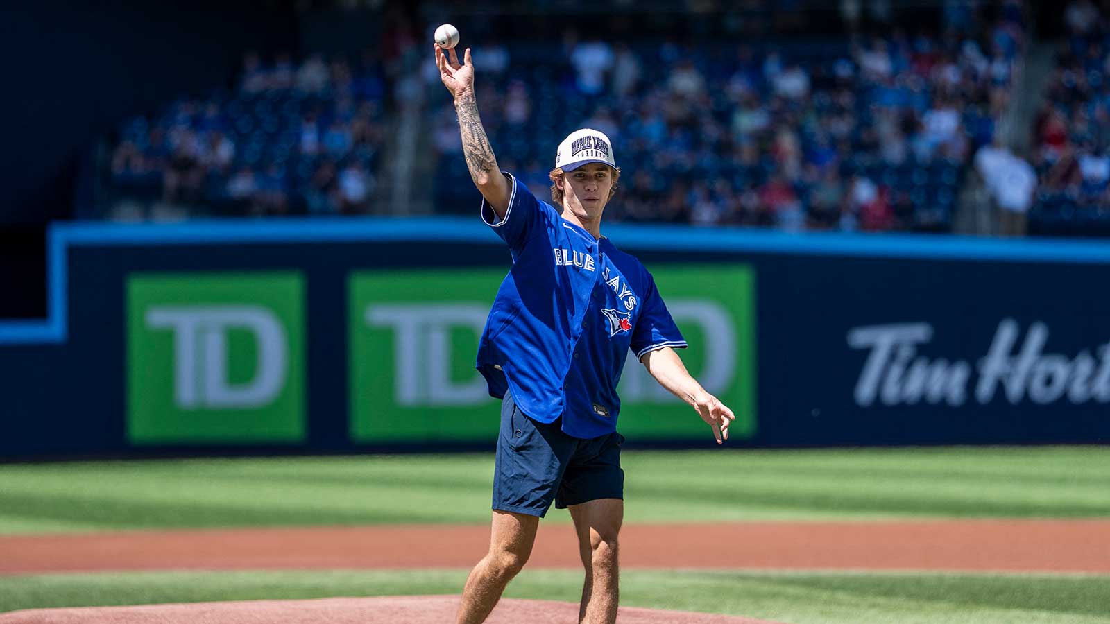 Gavin McKenna Throws a First Pitch in Toronto Less Than 24 Hours After Going No. 1