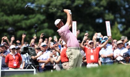 Scheffler Leads Travelers Championship as Rain Stops Play on Sunday