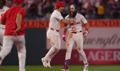 Phillies Broadcasters Wore Giant Fake Beards for Brandon Marsh and It Wasn’t Just a Joke
