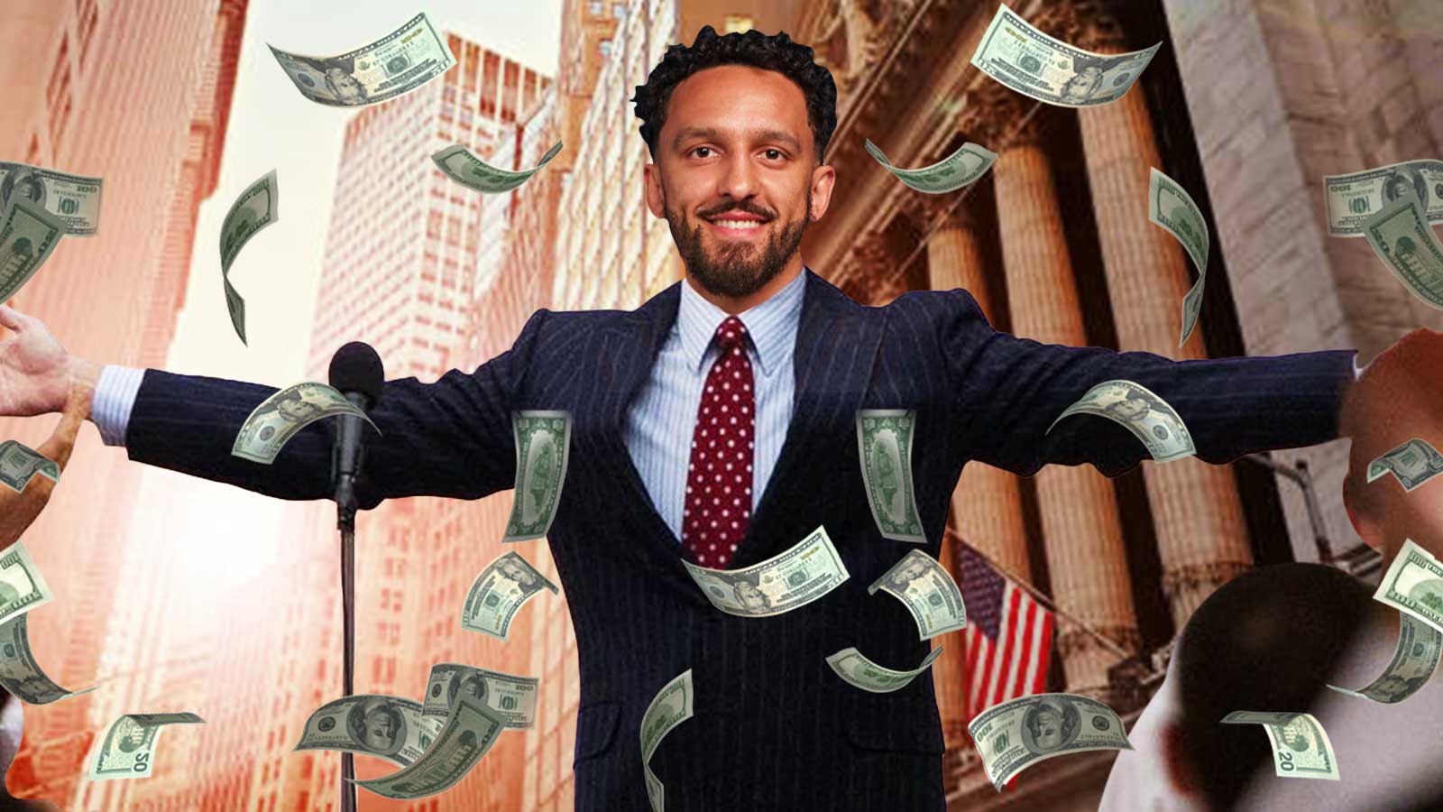 Landry Shamet Used a Wolf of Wall Street Meme to Explain Why He Stayed With the Knicks