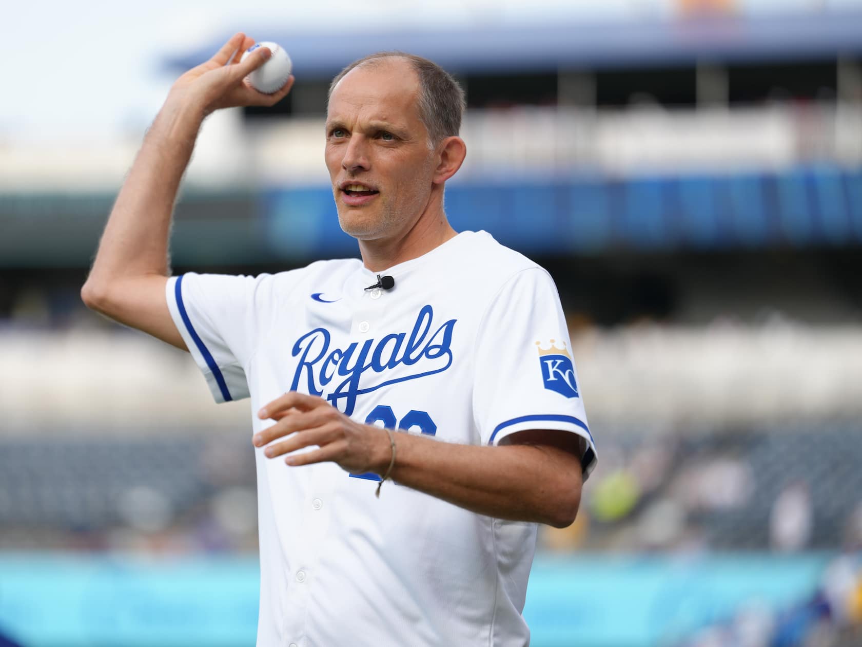 England Stars Got Baseball Jerseys and Threw Out a First Pitch. It Went Exactly How You’d Think.