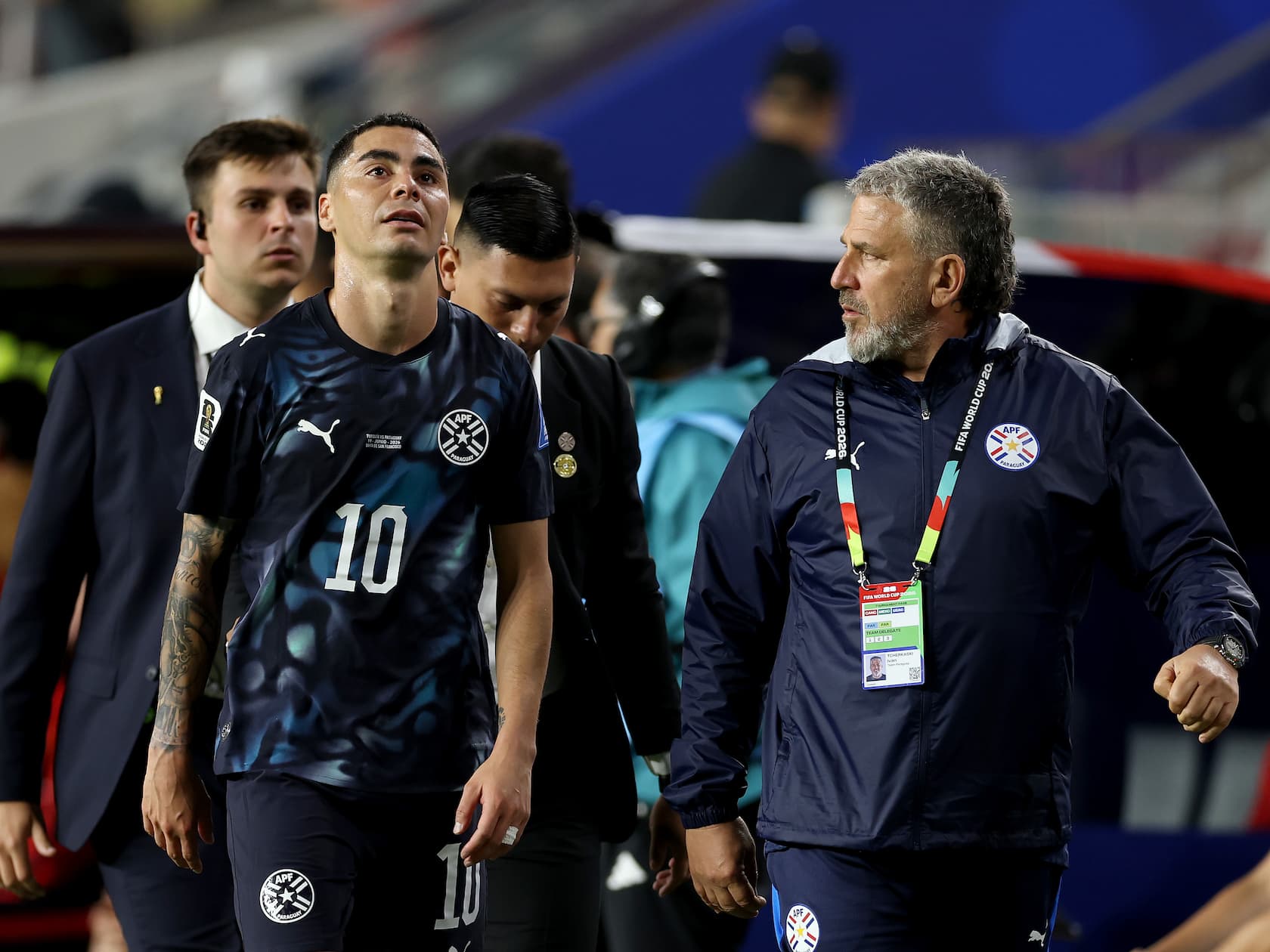 Miguel Almiron Sent Off for Covering His Mouth in World Cup First Under FIFA’s New Rule