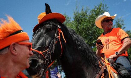 30,000 Orange Fans Took Over Houston Before a World Cup Match. A Horse Joined the Party.