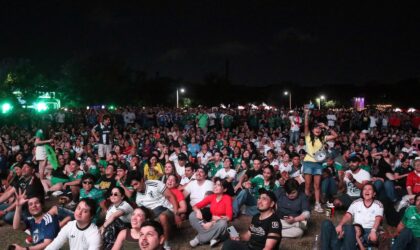 Mexico Fans Invent a New Sport at World Cup Fan Fest and It Involves a Bridge