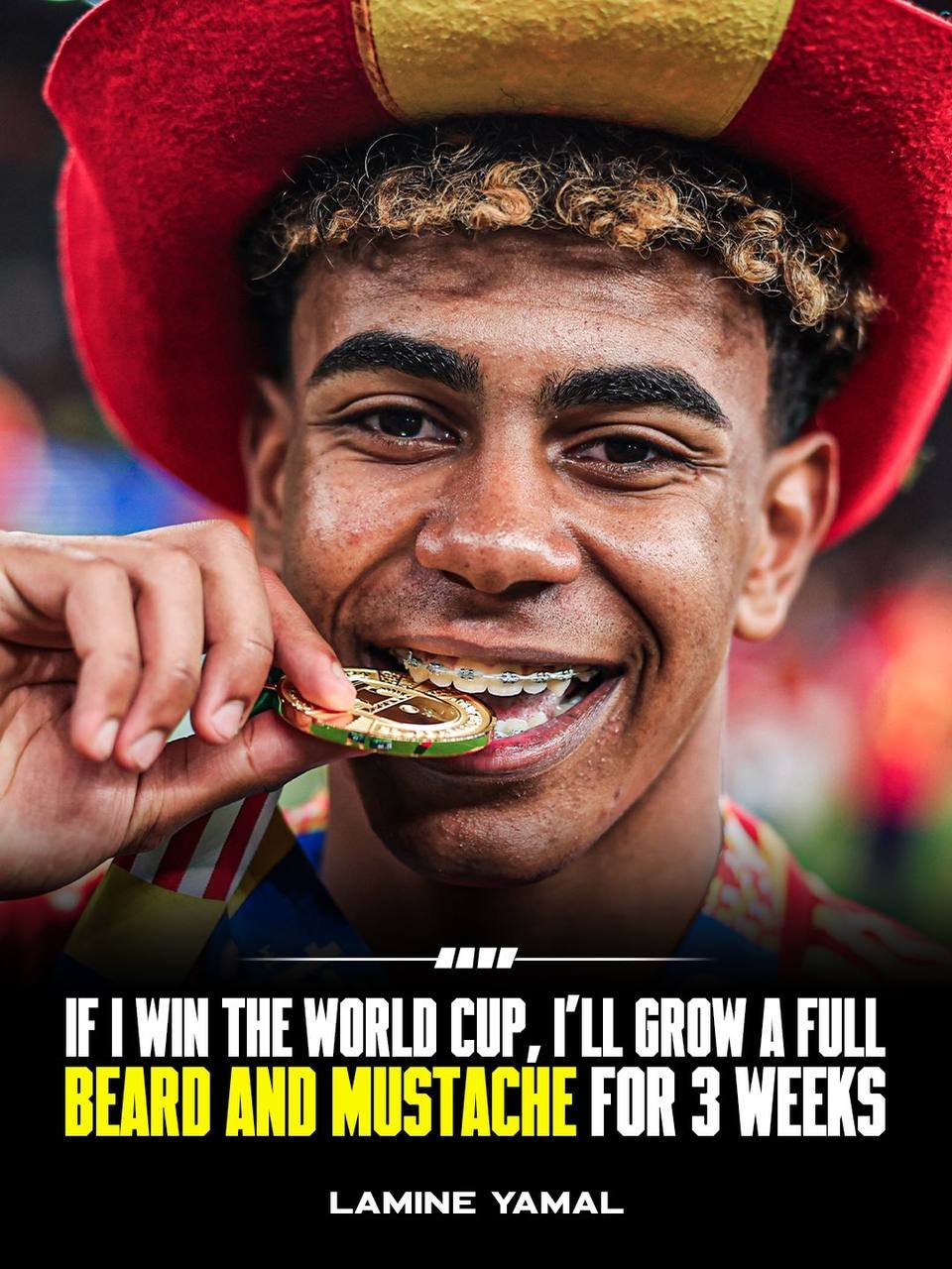 Lamine Yamal’s Beard Vow for a World Cup Win Has Teammates in Stitches