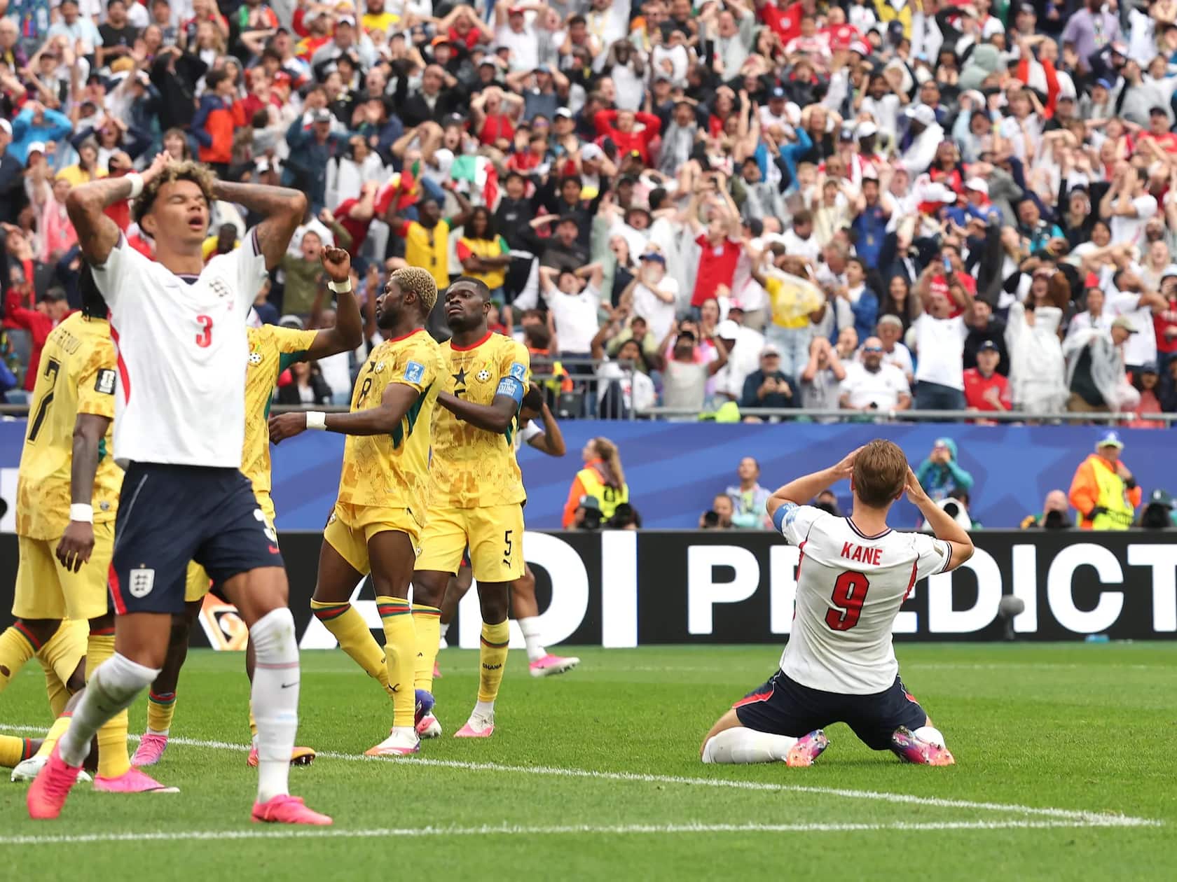 Harry Kane Misses Sitter as England’s Attack Fails Against Ghana’s Wall in World Cup Draw