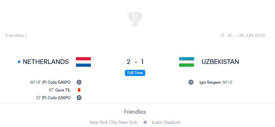 Uzbekistan’s Near-Upset Exposed a Chink in the Netherlands’ Armor