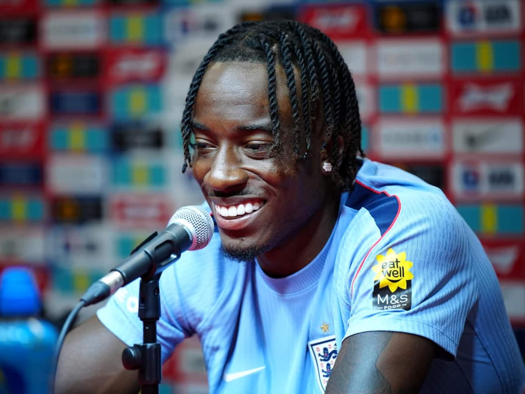 Competing with Bukayo Saka for the same spot should feel weird. Noni Madueke says it doesn’t.