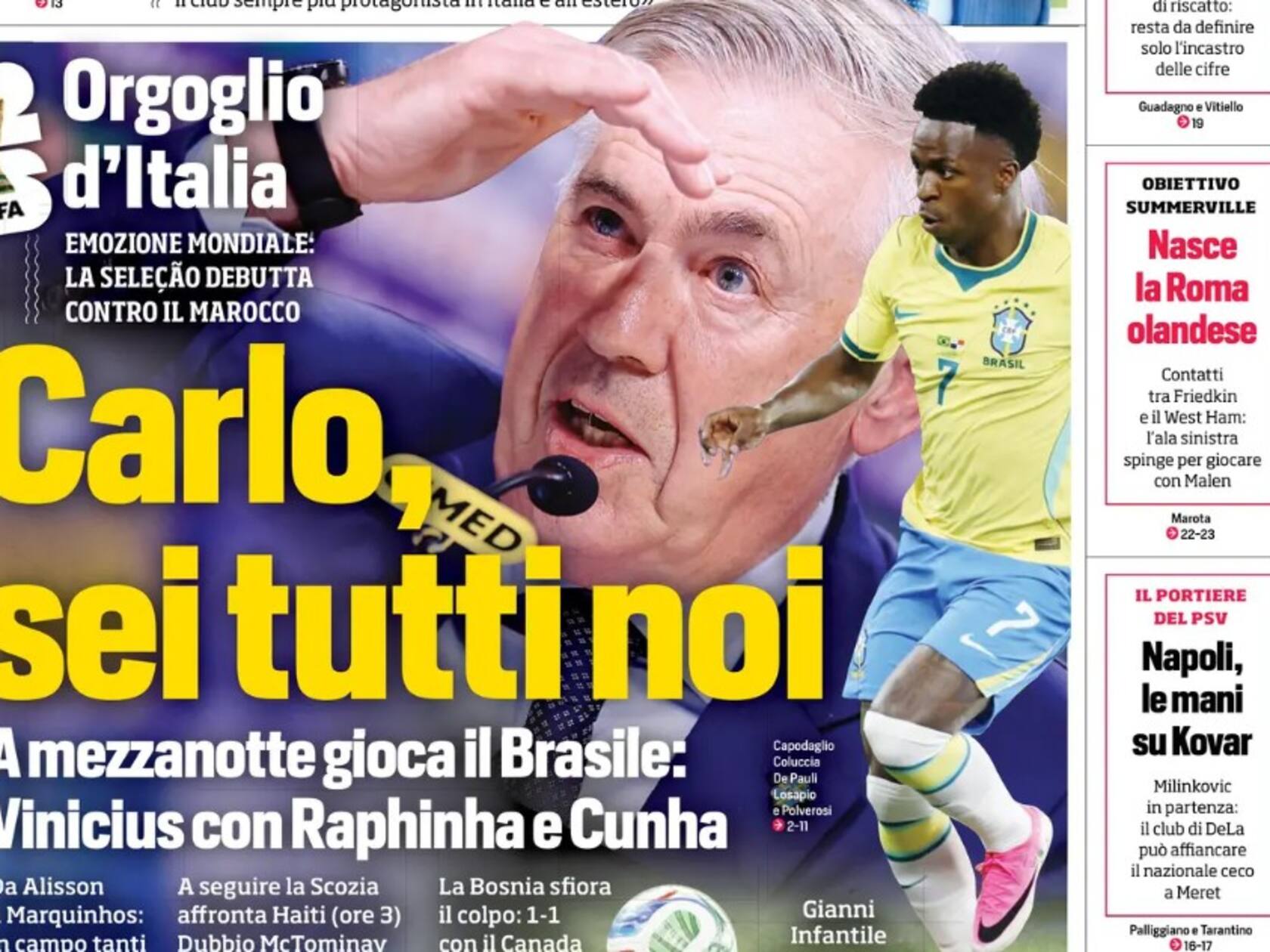 Ancelotti Gets Brazil’s World Cup Call — Italy’s Pride Meets a Trap Opening Match