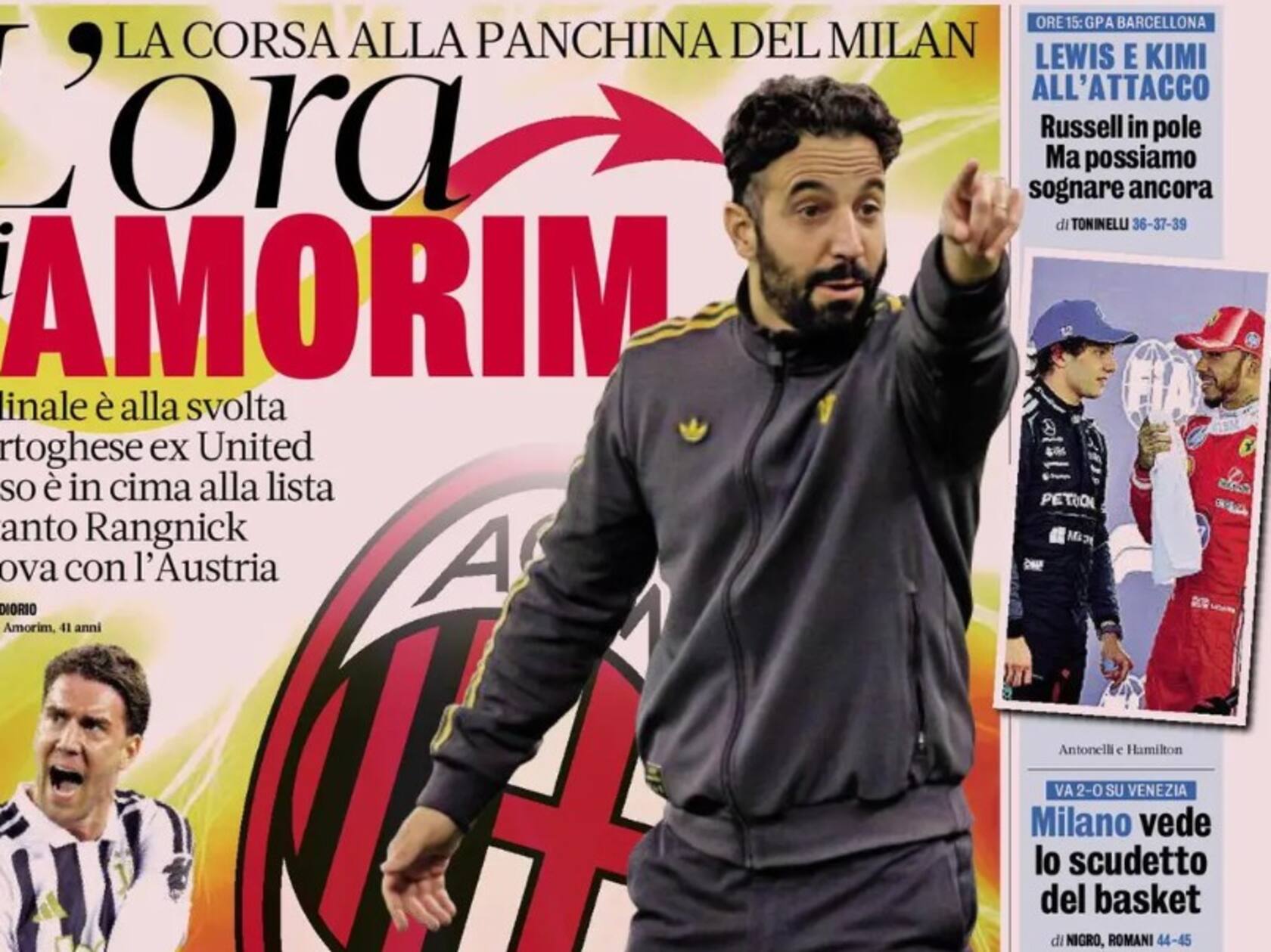 Ruben Amorim Emerges as Milan’s Top Target After Rangnick Rejects Offer