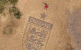 A Driver Ran Over a 30-Foot England Badge on a Beach — Then the Artist Fixed It Before Kickoff