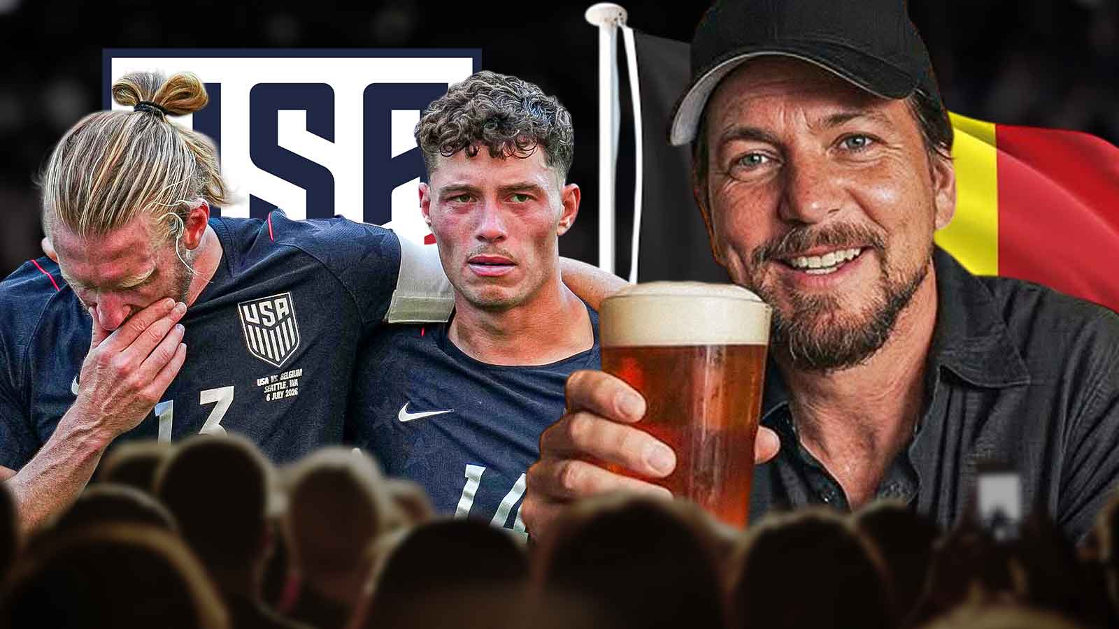 Eddie Vedder Chugged a Beer While USMNT Got Crushed. It Was the Highlight of the Night.