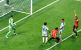 Messi’s PK saved. Egypt up early on Argentina in Round of 16.