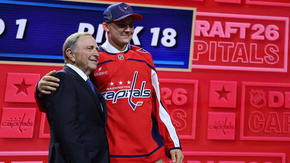 Washington’s top draft pick signs before ever playing an NHL game. That’s how confident they are.