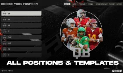 College Football 27 Road To Glory Drops Archetypes for a New Player Builder. Here’s Every Template.