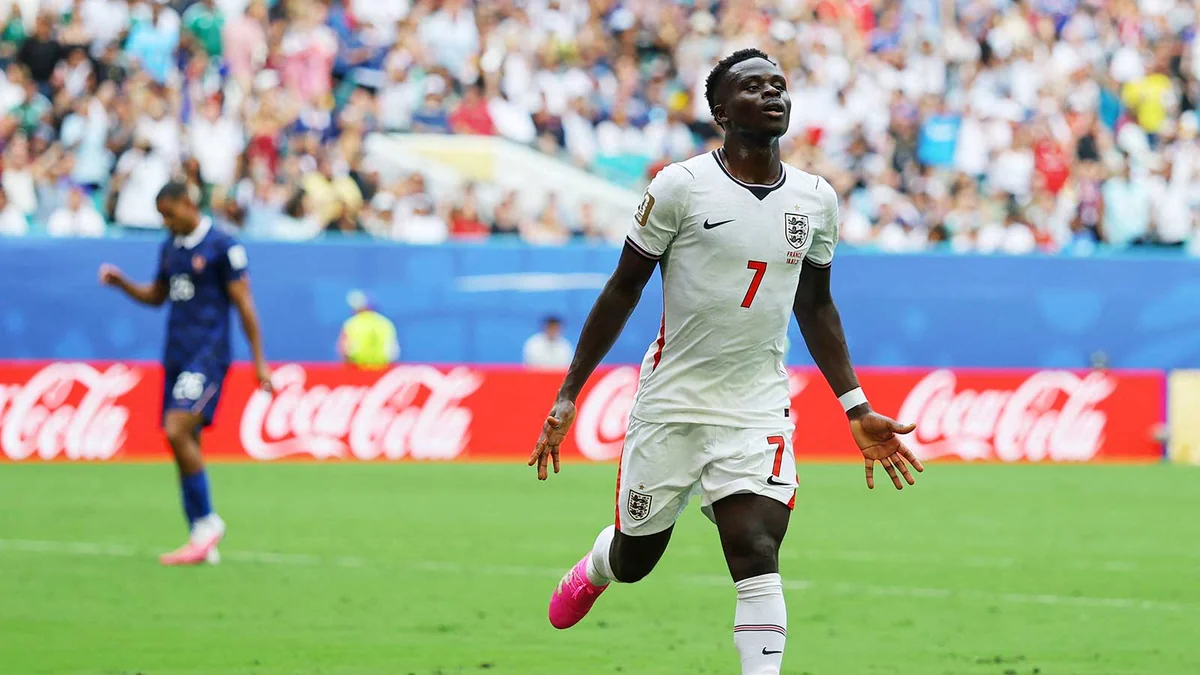 Bukayo Saka’s Brace Puts England Up 4-0 at Halftime Against France in World Cup Consolation Match